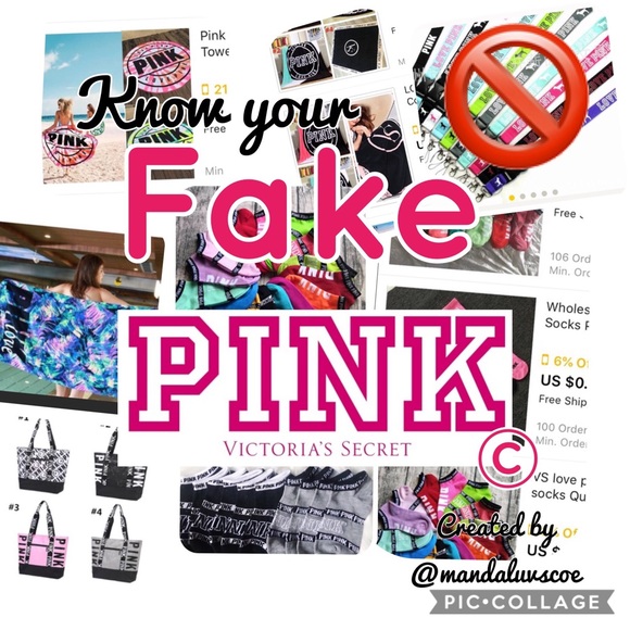 PINK Victoria's Secret Accessories - 🚫STOP BUYING FAKE VS PINK ✅KNOW your stuff!